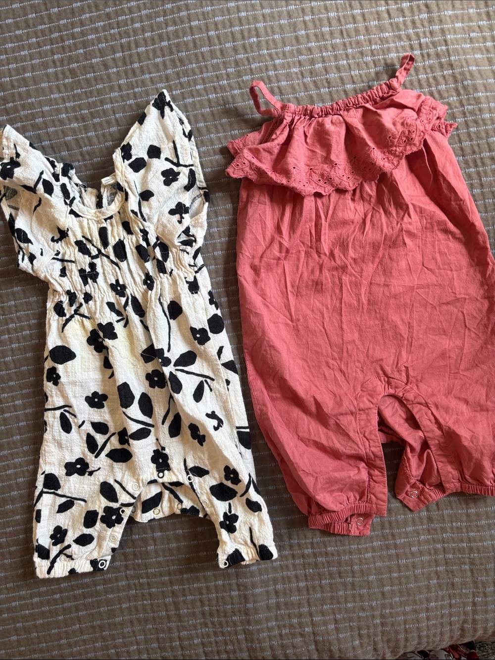 Baby Girl Romper 2 Piece Lot 3-6M Cottagecore Boho
